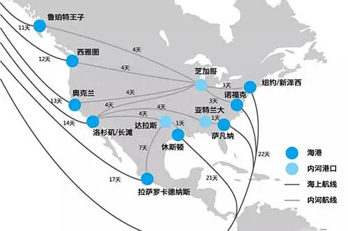 塞港致美東航線從原來22多天延遲