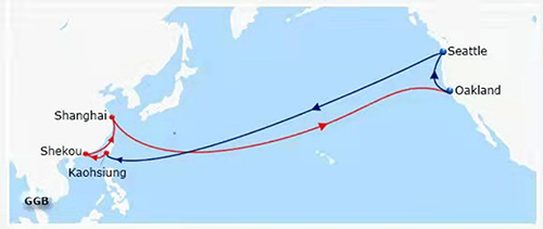 CMA CGM達飛輪船航線