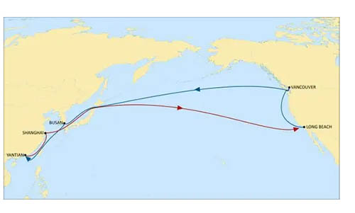 這些中美海運(yùn)航線如何選